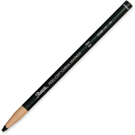 Sharpie Peel Off China Marker, 3/16" Diameter, 12/DZ, Black PK SAN2089